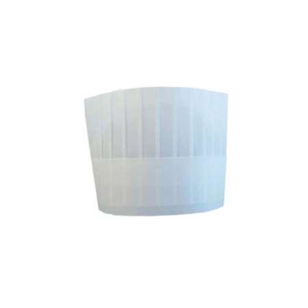 Image de TOQUE AJUSTABLE BLANCHE AIRLAID 18CM - PAQUET DE 10