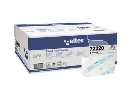 ESSUIE MAINS PQT Z BLANC 20.5x24cm 2 PLIS - COLIS DE 3750