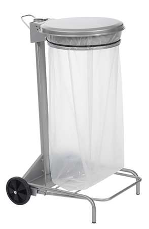 Image de COLLECTEUR MOBILE 110L + COUVERCLE GRIS COLLECROULE