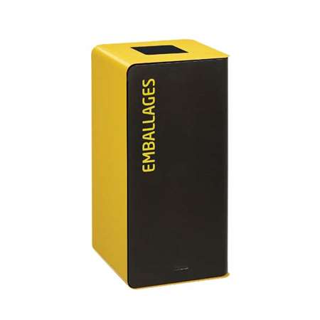Image de POUBELLE TRI SELECTIF 75L GRIS/JAUNE EMBALLAGE CUBATRI