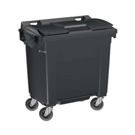 Image de CONTENEUR 770L GRIS/GRIS 4 ROUES