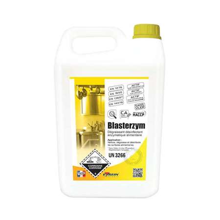 BLASTERZYM Ecobox 5L - Dégraissant désinf enzymatique alim.