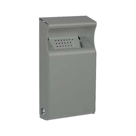 CENDRIER MURAL RECT 1L + SERRURE GRIS CLAIR KOPA