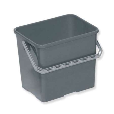 Image de SEAU DE CHARIOT 6L RECTANGULAIRE GRIS IDEA TOP