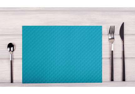 Image de SET DE TABLE TURQUOISE 30x40 PAPIER - PAR 500 (pastel)