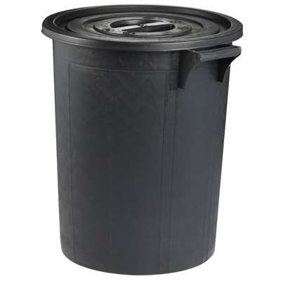 Image de POUBELLE IMMEUBLE HAUTE 75L + COUVERCLE (SAC 100L)