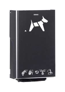 Image de BORNE DE PROPRETÉ CANINE MURALE PQT GRIS MANGANÈSE HYGECA