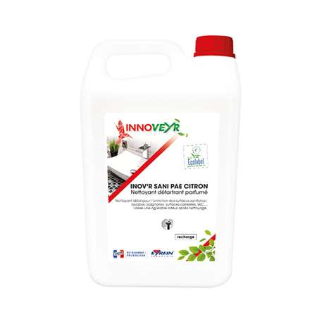 Image de INOV'R SANI PAE CITRON 5L - Nettoyant détartrant parfumé