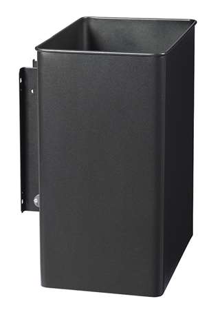 Image de POUBELLE MURALE PIVOTANTE 27L GRIS MANGANESE TOURNY