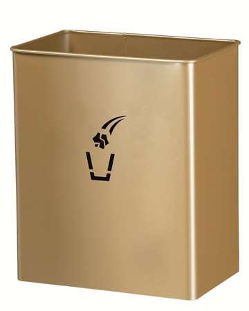 Image de POUBELLE MURALE PIVOTANTE 27L CHAMPAGNE TOURNY