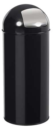 Image de POUBELLE A TRAPPE 45L NOIR PUSH