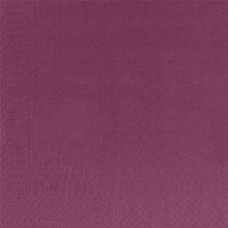SERVIETTE AUBERGINE 39x39 2 PLIS OUATE PAR 1800 (vif)