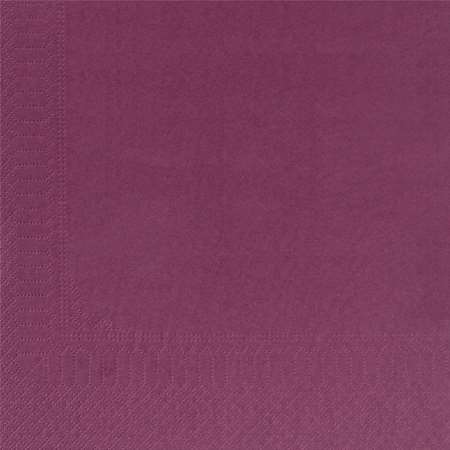 SERVIETTE AUBERGINE 39x39 2 PLIS OUATE PAR 1800 (vif)