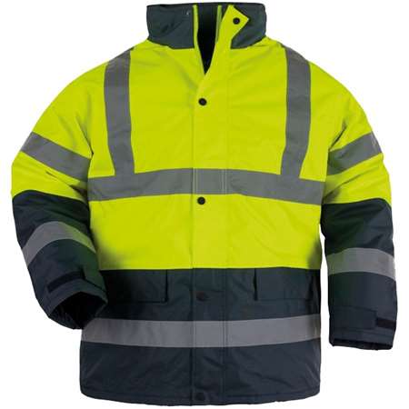 Image de PARKA FLUO JAUNE/MARINE TXL