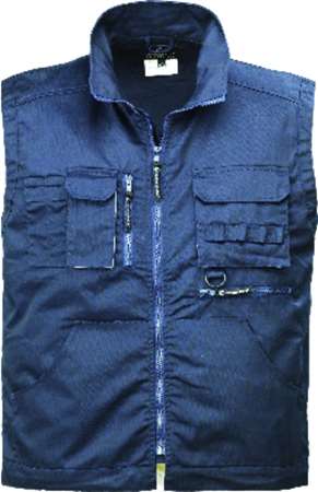 Image de GILET DE TRAVAIL SANS MANCHE MARINE T/XXL