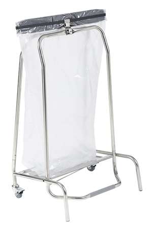 Image de COLLECTEUR MOBILE A CLAPET 110L INOX AISI 304 (18/10) HERMIX
