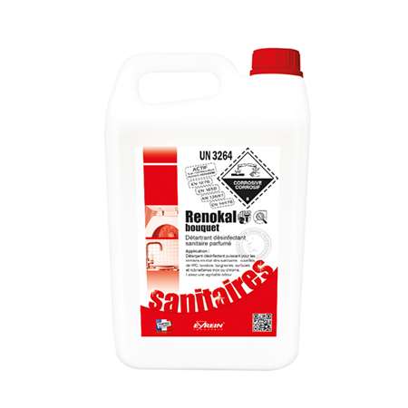 Image de RENOKAL 5L - Détartrant désinfectant sanitaire parfumé