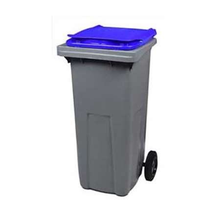 Image de CONTENEUR 120L GRIS/BLEU 2 ROUES