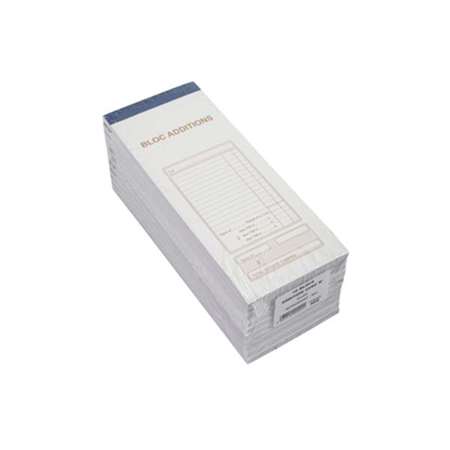 Image de BLOC ADDITION DUPLI TRIPLE TVA AVEC N° 91x225mm - PAR 10