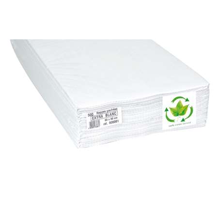 Image de NAPPE BLANCHE EXTRA 60x60 PAPIER GAUFRÉE - PAR 500