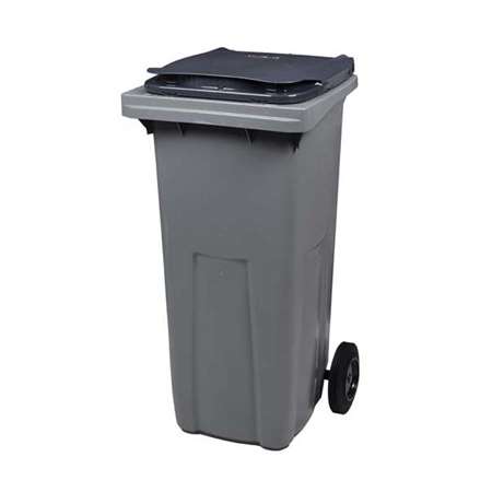 Image de CONTENEUR 120L GRIS/GRIS 2 ROUES