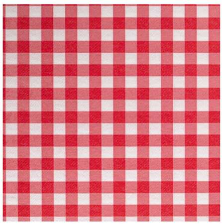 Image de SERVIETTE VICHY ROUGE 40x40 CÉLISOFT PAR 250