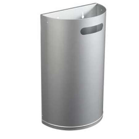 Image de POUBELLE MURALE DECROCHABLE 40L GRISE MÉTAL ARKEA