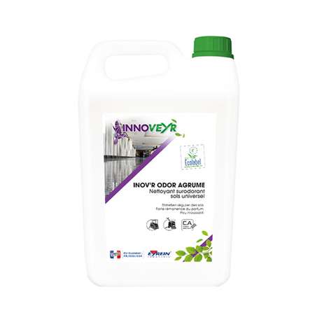 INOV'R ODOR AGRUME 5L - Nettoyant surodorant sol neutre