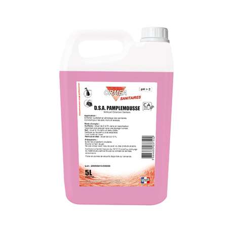 Image de DSA PAMPLEMOUSSE 5L - Nettoyant détartrant sanitaire (Orméa)
