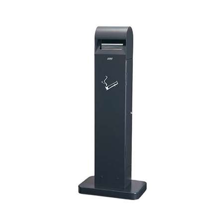 Image de CENDRIER TOTEM 12,5L RECTANGULAIRE NOIR