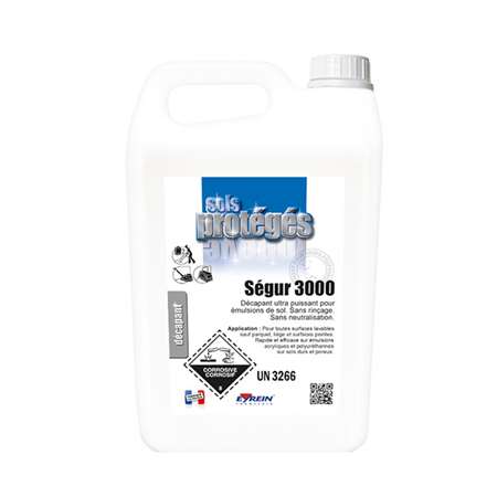 Image de SEGUR 3000 5L - Décapant ultra puissant émulsion sol