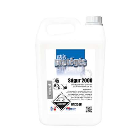 Image de SEGUR 2000 5L - Décapant puissant pour émulsions de sol
