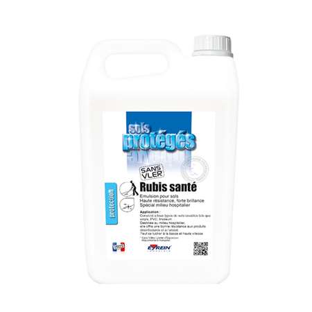 Image de RUBIS SANTÉ 5L - Émulsion sols haute resistance hospitalier