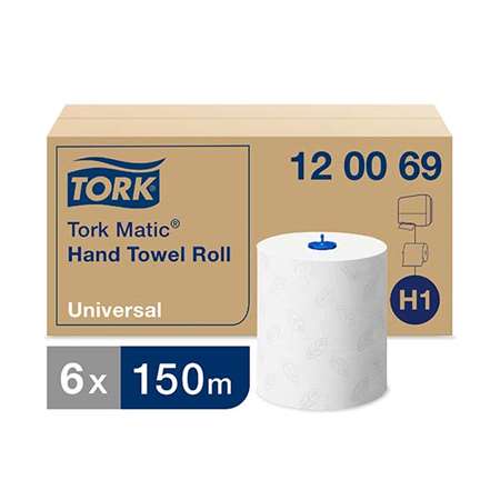 Image de ESSUIE MAINS RLX UNIVERSAL 150M BLANC x6 (Mandrin bleu) H1