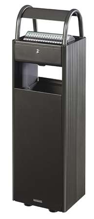 Image de CENDRIER CORBEILLE 6L/30L + SERRURE GRIS MANGANESE KOPA