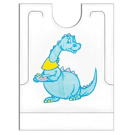 Image de BAVOIR ENFANT JETABLE LOGO DINO PAR 500