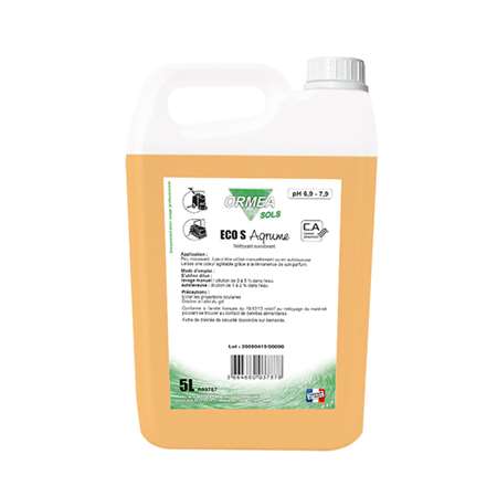 Image de ECO S AGRUME 5L - Nettoyant surodorant neutre (Orméa)