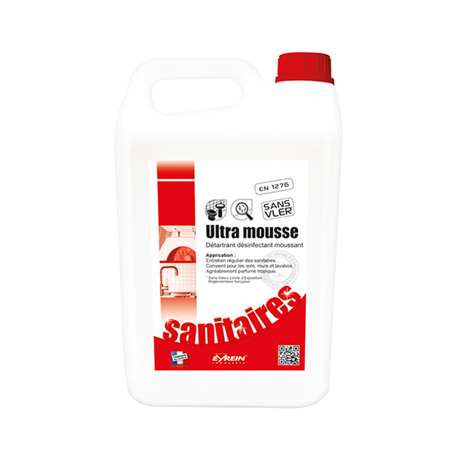 Image de ULTRA MOUSSE 5L - Nettoyant détartrant désinfectant moussant