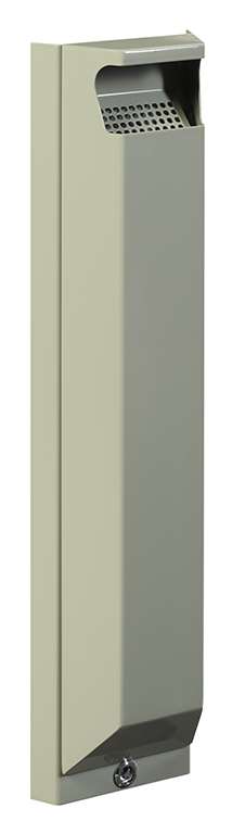 Image de CENDRIER MURAL TOTEM 3L + SERRURE GRIS CIMENT ARKEA