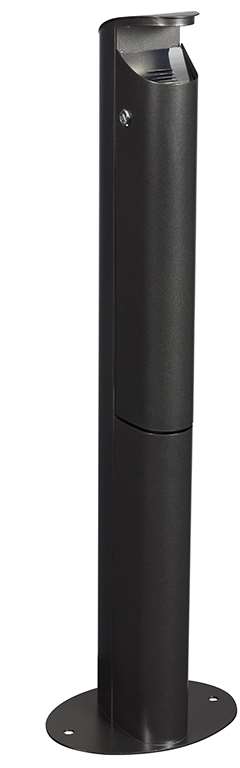 Image de CENDRIER TOTEM 2,5L + SERRURE GRIS MANGANESE KOA