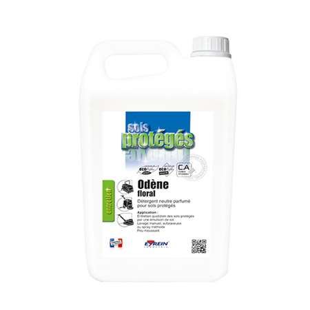 Image de ODENE FLORAL 5L - Détergent neutre parfumé sols protégés