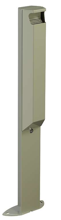 Image de CENDRIER TOTEM 3L + SERRURE GRIS CIMENT ARKEA