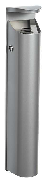 Image de CENDRIER MURAL TOTEM 2,5L + SERRURE GRIS MÉTAL KOA