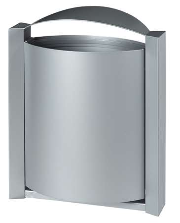 Image de POUBELLE MURALE 40L GRIS METAL ARKEA
