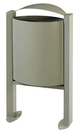 Image de POUBELLE SUR PIEDS 40L GRIS CIMENT ARKEA