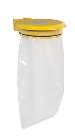 Image de COLLECTEUR MURAL + COUVERCLE A TRAPPE 110L JAUNE COLLECMUR