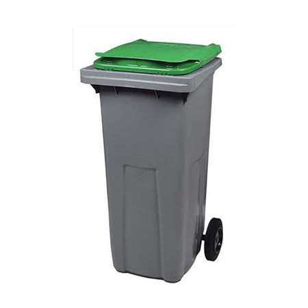 Image de CONTENEUR 240L GRIS/VERT 2 ROUES