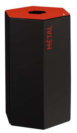 Image de POUBELLE TRI SELECTIF 50L ROUGE HEXATRI