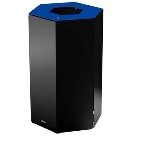 Image de POUBELLE TRI SELECTIF 50L + SERRURE BLEU HEXATRI