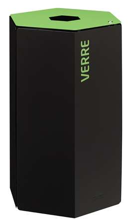 Image de POUBELLE TRI SELECTIF 50L + SERRURE VERT HEXATRI